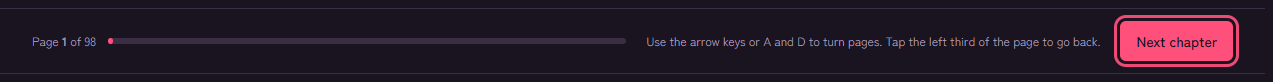 The bar under the page with Next chapter ringed